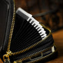Genuine Leather Accordion Style Multifunction Bag by TCC Presents