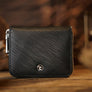 Top Leather Accordion Bag by TCC Presents