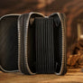 Top Leather Accordion Bag by TCC Presents