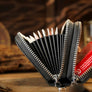 Top Leather Accordion Bag by TCC Presents