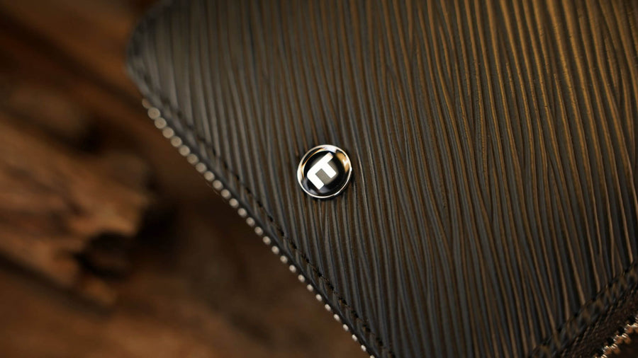 Top Leather Accordion Bag by TCC Presents