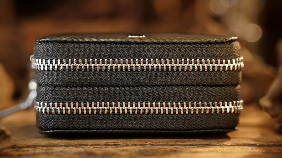 Top Leather Accordion Bag by TCC Presents