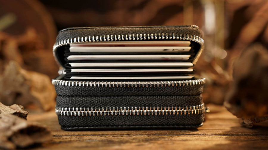 Top Leather Accordion Bag by TCC Presents