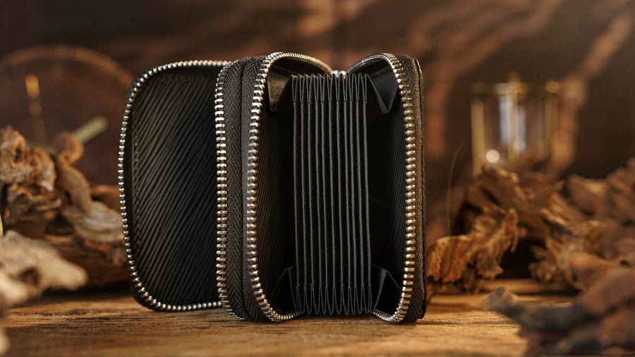 Top Leather Accordion Bag by TCC Presents
