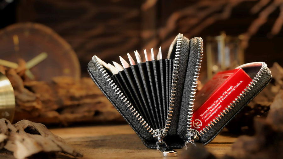 Top Leather Accordion Bag by TCC Presents
