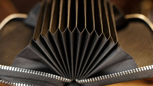 Top Leather Accordion Bag by TCC Presents