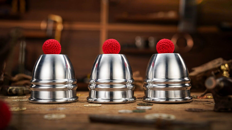 Aluminum Alloy Cups and Balls Set by TCC Magic