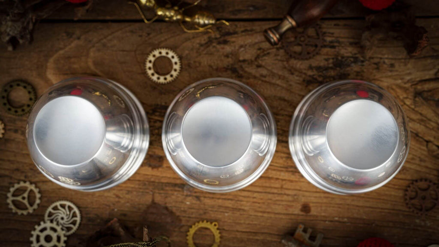 Aluminum Alloy Cups and Balls Set by TCC Magic