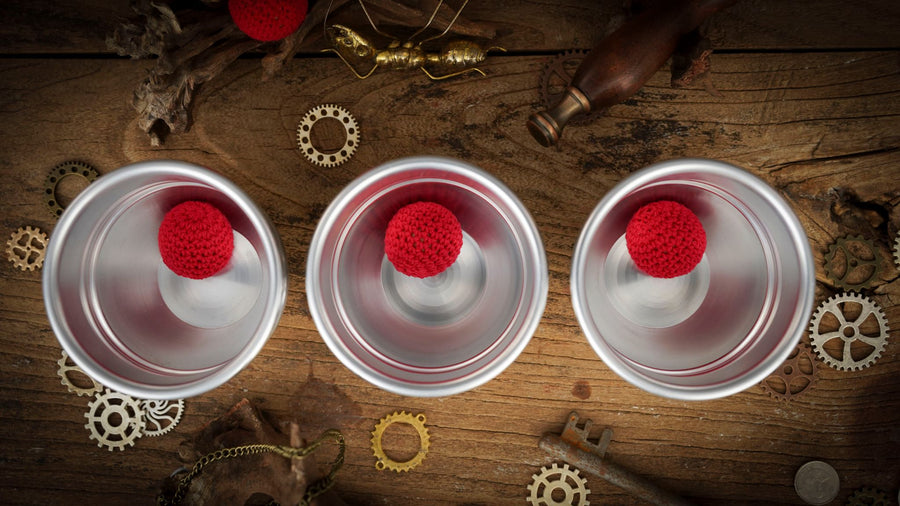 Aluminum Alloy Cups and Balls Set by TCC Magic
