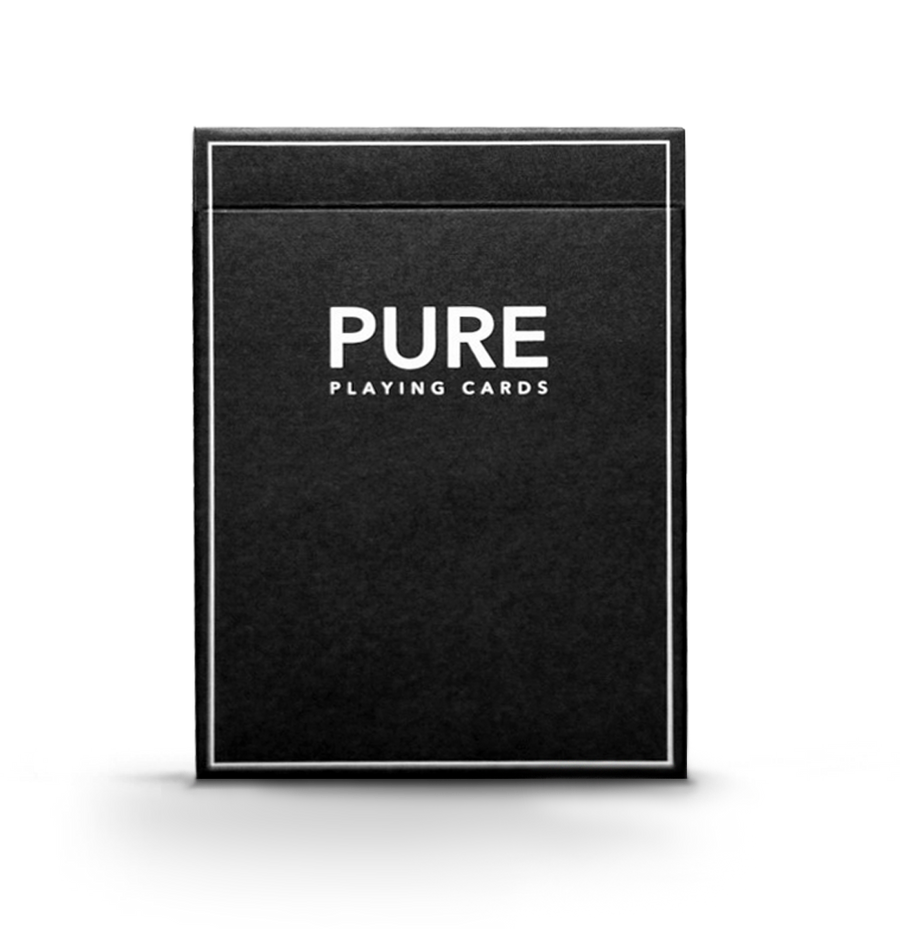 PURE BLACK  PLAYING CARDS BY TCC