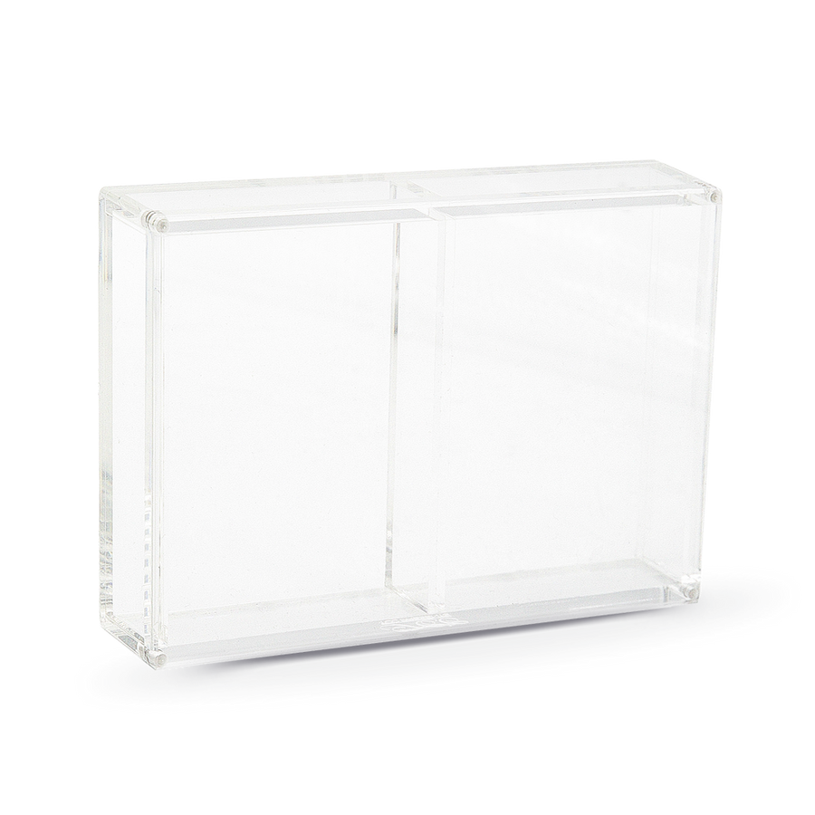 CRYSTAL PLAYING CARDS DISPLAY CASE BY TCC